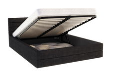 ŁÓŻKO TAPICEROWANE VT STELAŻ METAL CZARNY 120X200