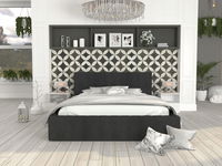 ŁÓŻKO TAPICEROWANE CT STELAŻ METAL CZARNY 90X200