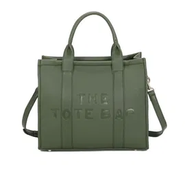 TOREBKA damska klasyczna AKTÓWKA A4 Zielona THE TOTE BAG długi pasek