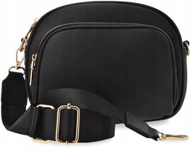 LISTONOSZKA TOREBKA DAMSKA MAŁY PIĘKNY KUFEREK 3 KOMORY