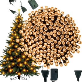 LAMPKI CHOINKOWE 500 LED ZEW/WEW Biały Ciepły 35m