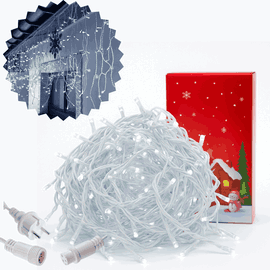 SOPLE 500 LED KURTYNA LAMPKI ZEWNĘTRZNE IP44 FLASH Białe Zimne 25M GRUBE