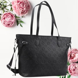 Czarna Damska Torebka Shopper na ramię Miejska Torebka z ekoskóry Duża