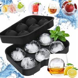 FORMA SILIKONOWA DO KUL LODU KULE DO WHISKEY DRINKÓW DUŻE KOSTKI LODOWE XXL 2 X