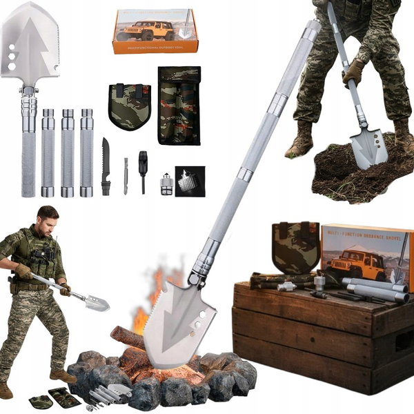 SAPERKA SURVIVAL ŁOPATA WOJSKOWA B-SQUL NIEZBĘDNIK 12W1 76X13 CM