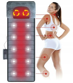 Materac masujący mata masująca shiatsu nefrytowy grzanie wibracja Gateway