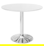 Stół okrągły VICTORY WHITE 70 cm SILVER