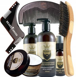 Zestaw do pielęgnacji brody BY MY BEARD szczotka, grzebień Beard Bross