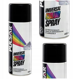 LAKIER CZARNY POŁYSK PULSAR SPRAY RAL 9005 400 ml