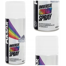 LAKIER SPRAY EMALIA RAL 0000 PULSAR BEZBARWNA POŁYSK 400 ml