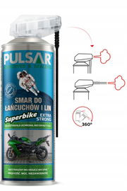 SMAR DO ŁAŃUCHÓW I LIN EXTRA STRONG SUPER BIKE PULSAR AEROZOL 400 ml
