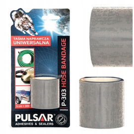 TAŚMA NAPRAWCZA SREBRNA ZBROJONA UNIWERSALNA PULSAR P-303 3m