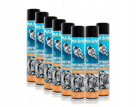 ZMYWACZ TECHNICZNY PULSAR USUWA KLEJE SMARY WOSKI OLEJE SPRAY 750 ml x8