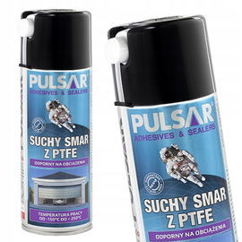 SUCHY SMAR DO BRAM ŁAŃCUCHA SPRAY PULSAR TEFLONOWY PTFE UNIWERSALNY 400 ml
