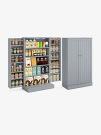 Costway Szafa podłogowa Szary 59x30x104cm KC57806HS