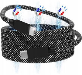 PRZEWÓD KABEL MAGNETYCZNY USB-C USB TYP C DO IPHONE LAPTOPA 100W 1M