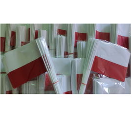 Chorągiewki Polski biało czerwone 500 szt hurt