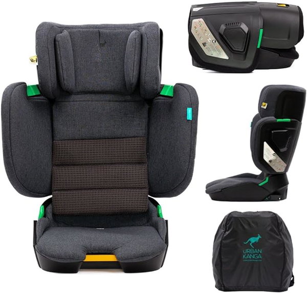 URBAN KANGA WALLAROO FOTELIK SAMOCHODOWY ISOFIX 15-36 KG 100-150CM SKŁADANY