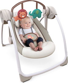 LEŻACZEK BUJACZEK INGENUITY COMFORT 2 COZY KINGDOM DLA DZIECI DO 9 KG