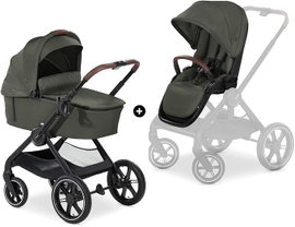 ZESTAW 2w1 WÓZEK SPACEROWY GONDOLA HAUCK WALK N CARE DARK OLIVE
