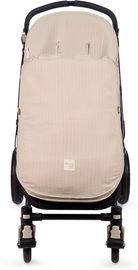 ŚPIWOREK DO WÓZKA WALKING MUM ECO MUM APRICOT 47x90 CM BAWEŁNA EKO