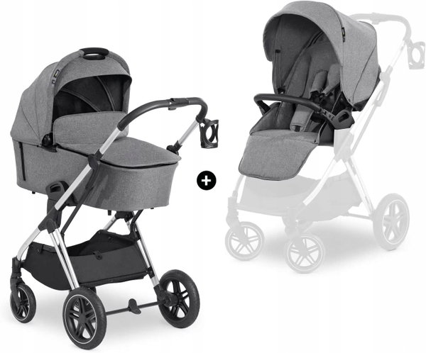 HAUCK VISION X SET WÓZEK GŁĘBOKO SPACEROWY 2W1