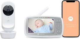 ELEKTRONICZNA NIANIA MOTOROLA Z KAMERĄ WIDEO HD DZIECKA BIAŁA VM44 BIAŁY
