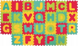 PIANKOWE PUZZLE PIANKOWA LITERY MATA EDUKACYJNA DO RACZKOWANIA 140x56 CM
