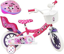 ROWER DZIECIĘCY MYSZKA MINNIE 12 CALI DLA DZIEWCZYNKI RÓŻOWY
