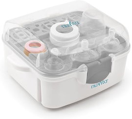 NUVITA STERYLIZATOR MIKROFALOWY DO SMOCZKÓW I BUTELEK STERYLIZACJA W 2 MIN