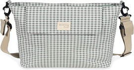 TORBA DO WÓZKA PRZEWIJANIA ZIELONA 42x36x13CM WALKING MUM I LOVE VICHY