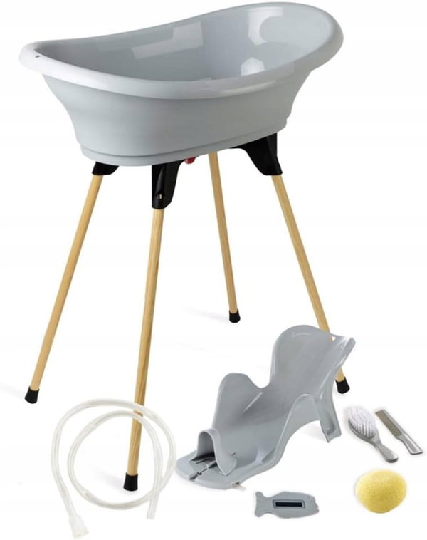 ZESTAW KĄPIELOWY WANIENKA STOJAK THERMOBABY VASCO