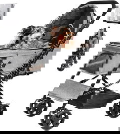 WÓZEK DLA ZWIERZĄT PSA KOTA ROADSTER SKŁADANY DWUKIERUNKOWY DO 20 KG