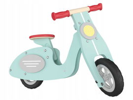 DREWNIANY ROWEREK SKUTER BIEGOWY RETRO VESPA 2+