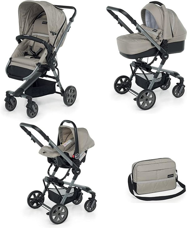 WÓZEK WIELOFUNKCYJNY 3W1 FOPPAPEDRETTI UP3 ELEGANT BEIGE