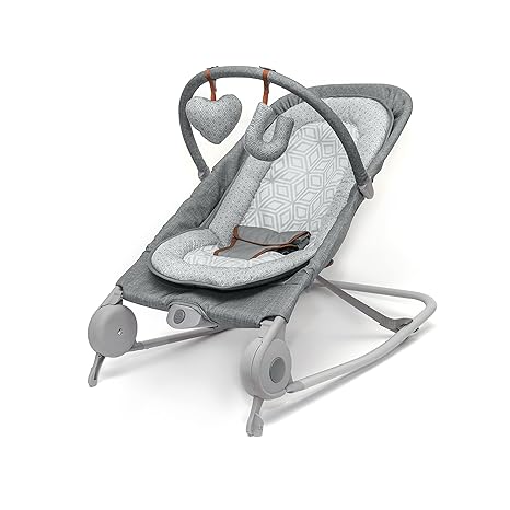 LEŻACZEK BUJACZEK SUMMER INFANT DUO 2W1 SZARY Z WIBRACJĄ I ZABAWKAMI