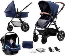 KINDERKRAFT WÓZEK WIELOFUNKCYJNY DLA DZIECI 3w1 MOOV NAVY GRANATOWY