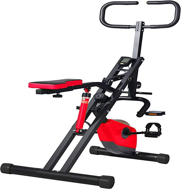 ROWER TRENINGOWY SKŁADANY FITNESS LCD F- BIKE Z TRYBEM WIOSŁOWANIA