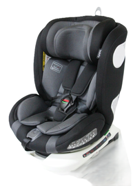 FOTELIK OBROTOWY BABIFY ON BOARD I-SIZE 0-36 KG BLACK GREY 360 BEZPIECZNY