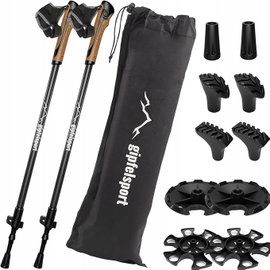 KIJKI TREKKINGOWE GIPFELSPORT KIJKI DO NORDIC WALKING CARBON I ALUMINIUM