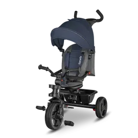 ROWER TRÓJKOŁOWY LIONELO HAARI JEANS 2w1 HAMULEC 3-PUNKTOWE PASY GRANATOWY