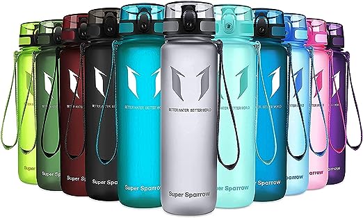 BUTELKA NA WODĘ SUPER SPARROW SZARY 500ML