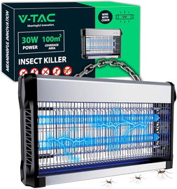 MOSKITIERA ELEKTRYCZNA UV 30W PUŁAPKA NA KOMARY 100M² WEWNĘTRZNA