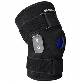 STABILIZATOR BANDAŻ NA KOLANO SPORTOUT CZARNY