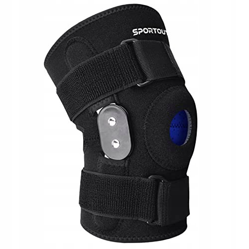 STABILIZATOR BANDAŻ NA KOLANO SPORTOUT CZARNY