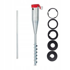 STOJAK PODSTAWA DO PARASOLA OGRODOWEGO PLAŻOWEGO WKRĘCANY METALOWY PLAŻOWY