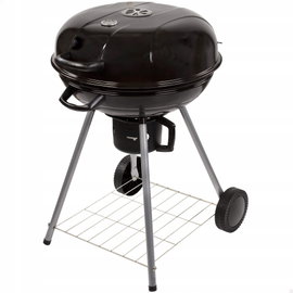 GRILL WĘGLOWY PRZENOŚNY NA KÓŁKACH AKTIVE ALUMINIUM METAL Ø57x86 CM