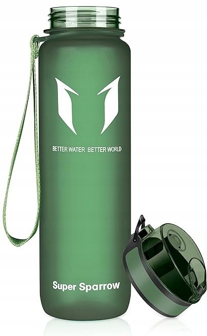 BIDON BUTELKA NA WODĘ SUPER SPARROW 500 ML ZIELONY