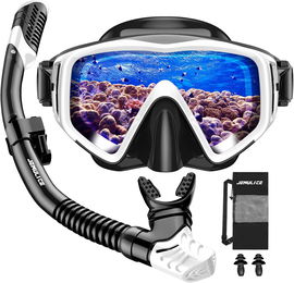 ZESTAW DO NURKOWANIA MASKA FAJKA RURKA JEMULICE