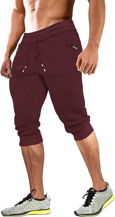 MĘSKIE SPORTOWE SPODENKI DRESOWE BAWEŁNA 3/4 JOGGERY MAGCOMSEN  ROZM.36